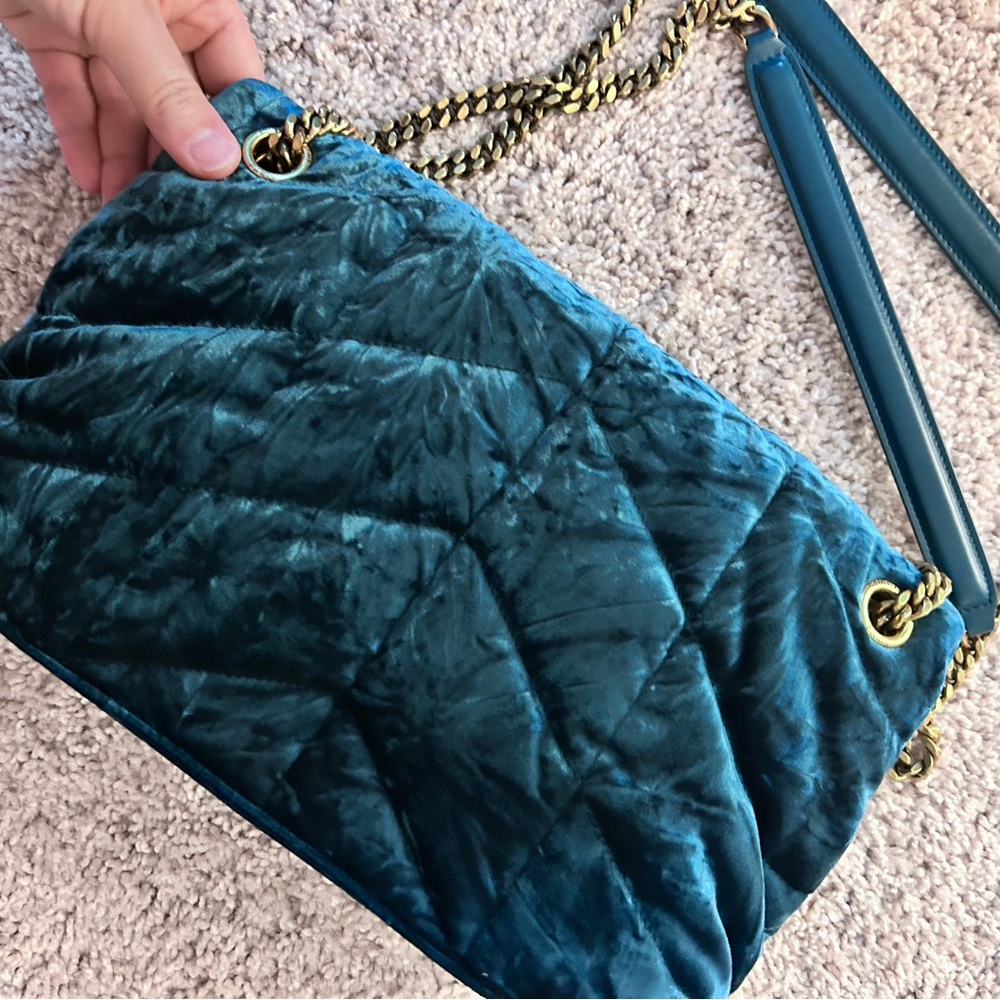 YSL emerald green velvet bag. Small - Picture 5 of 16